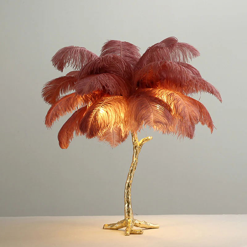 WOMO Feather Palm Tree Table Lamp-WM8016 - Image 52