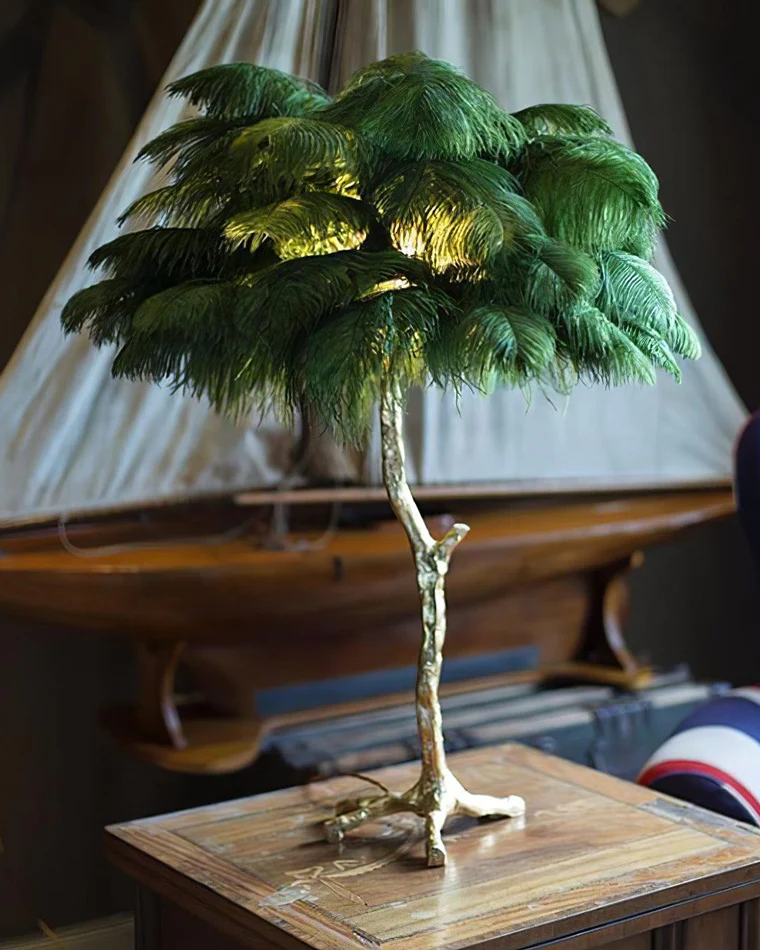 WOMO Feather Palm Tree Table Lamp-WM8016 - Image 8