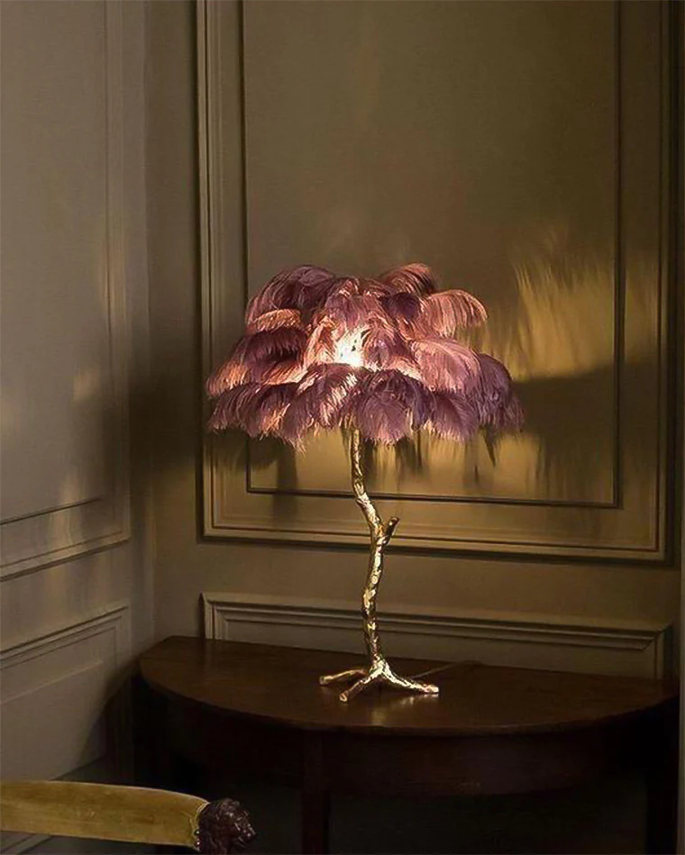 WOMO Feather Palm Tree Table Lamp-WM8016 - Image 9