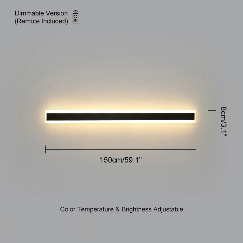WOMO Outdoor Linear Wall Light-WM9001 - Image 66
