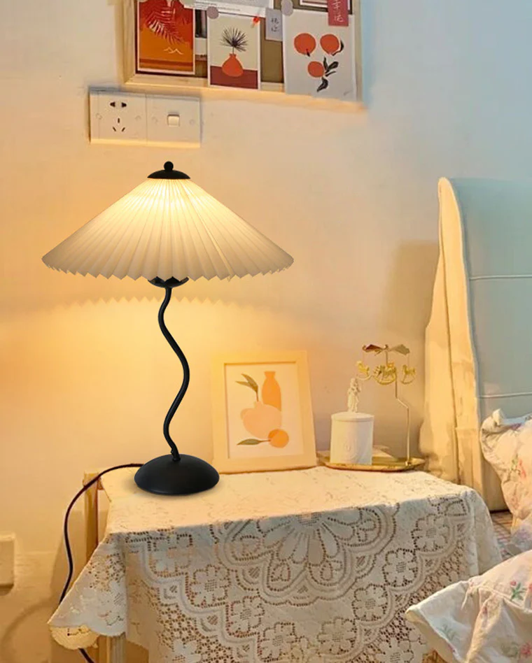 WOMO Wavy Pleated Table Lamp-WM8001 - Image 3
