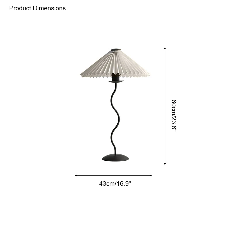 WOMO Wavy Pleated Table Lamp-WM8001 - Image 30