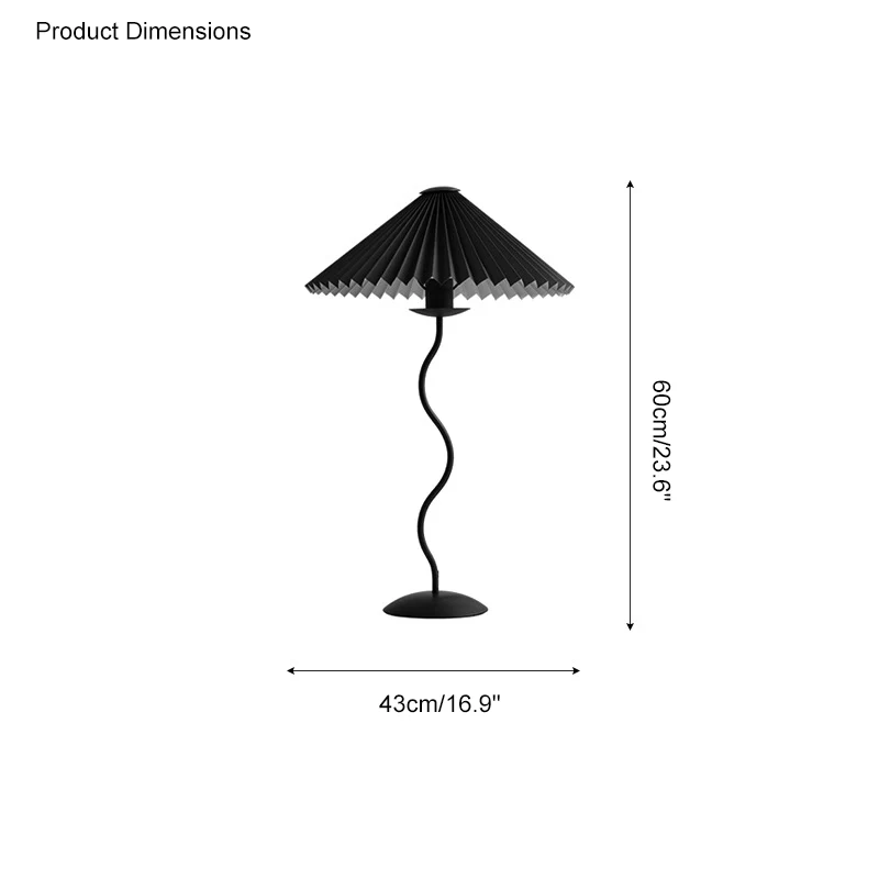 WOMO Wavy Pleated Table Lamp-WM8001 - Image 31