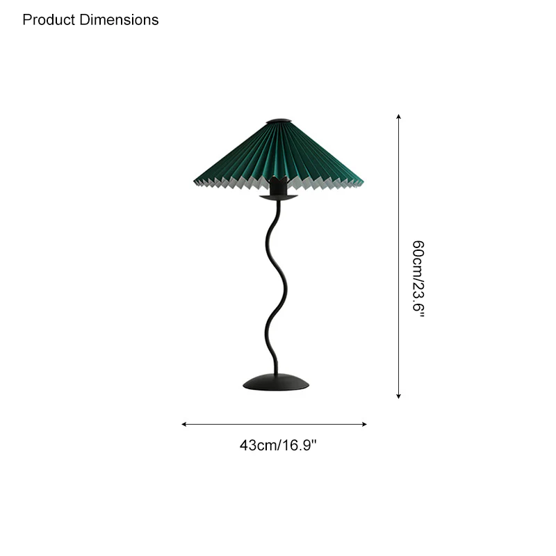 WOMO Wavy Pleated Table Lamp-WM8001 - Image 32