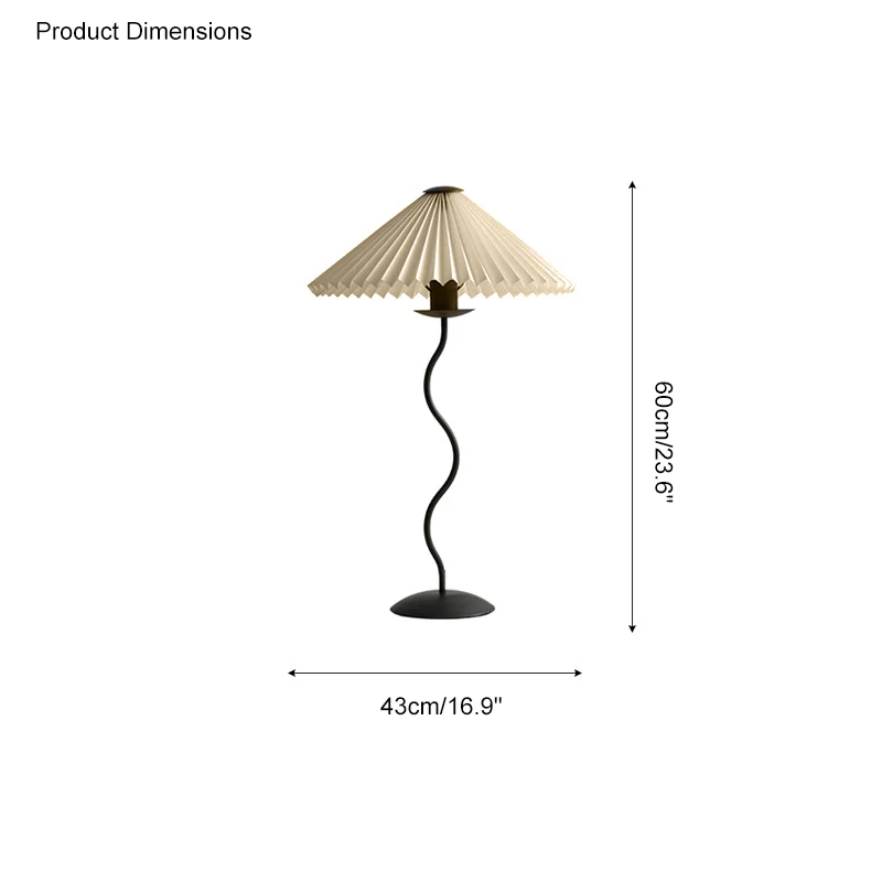 WOMO Wavy Pleated Table Lamp-WM8001 - Image 33