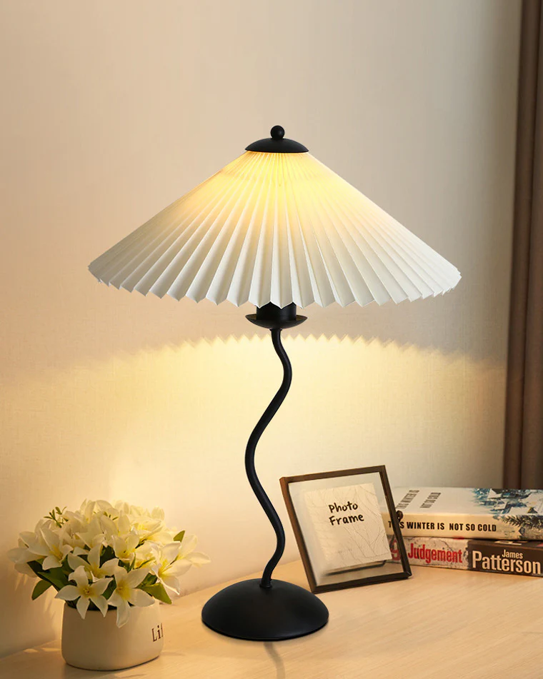 WOMO Wavy Pleated Table Lamp-WM8001 - Image 9
