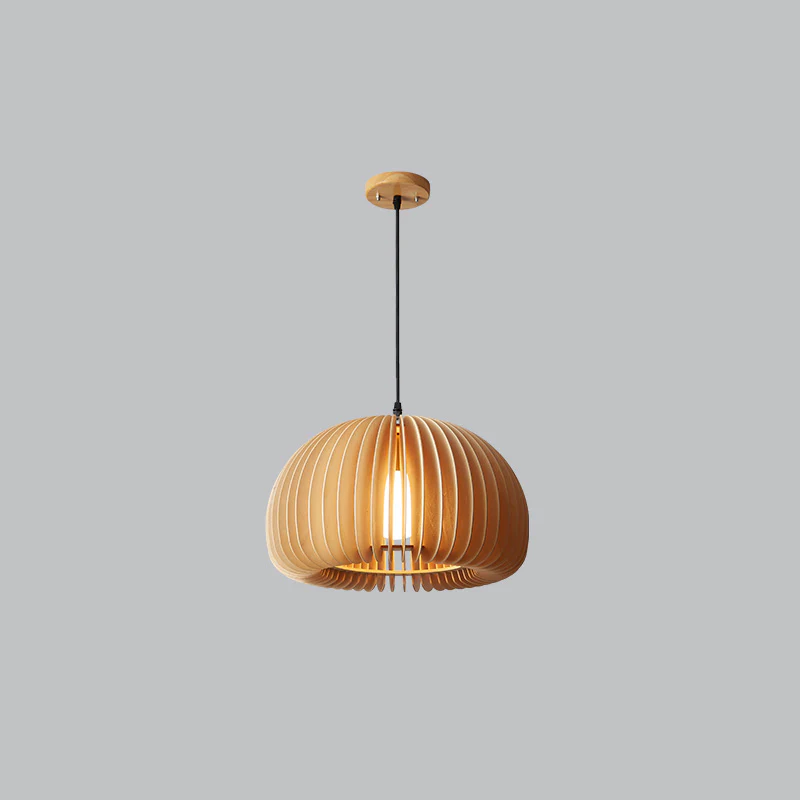 WOMO Pumpkin Wood Pendant Light-WM2105 - Image 40