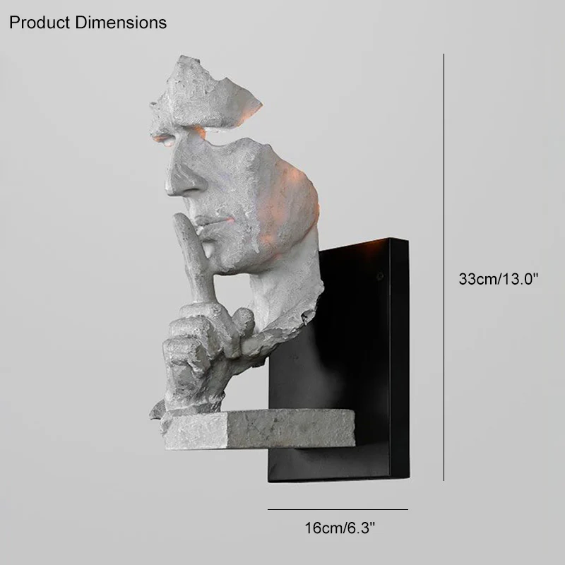WOMO Silence Gesture Sculptural Wall Sconce-WM6023 - Image 13