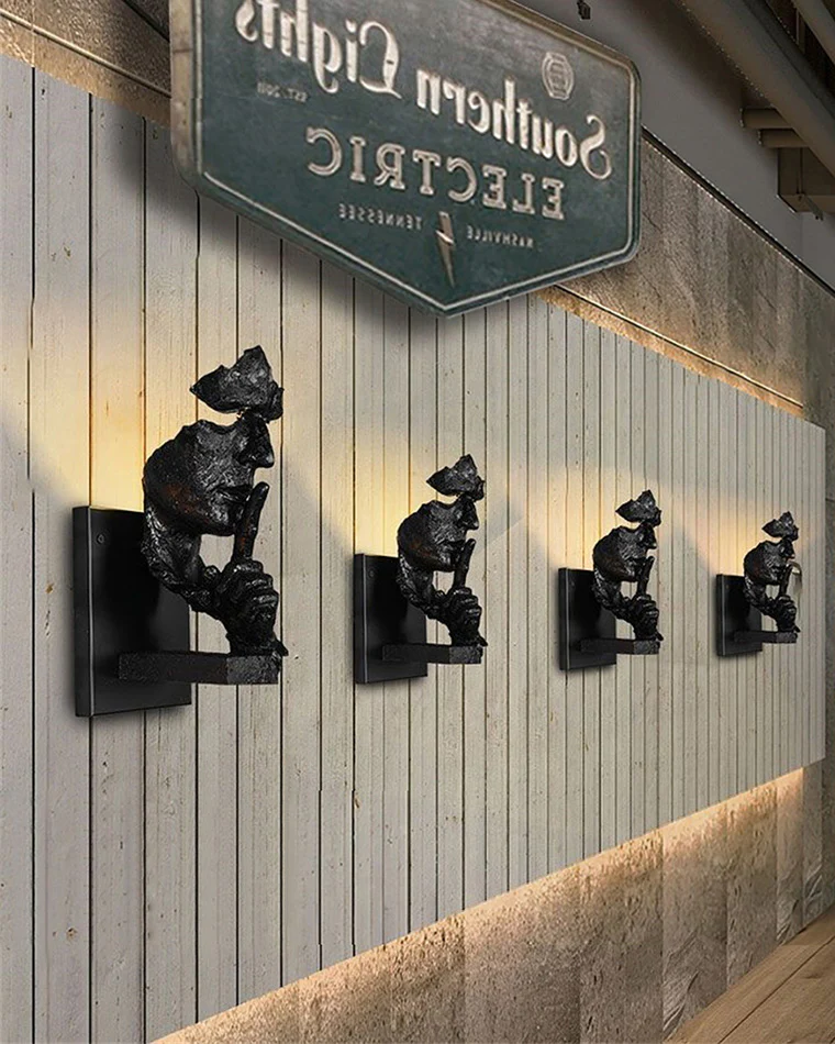 WOMO Silence Gesture Sculptural Wall Sconce-WM6023 - Image 4