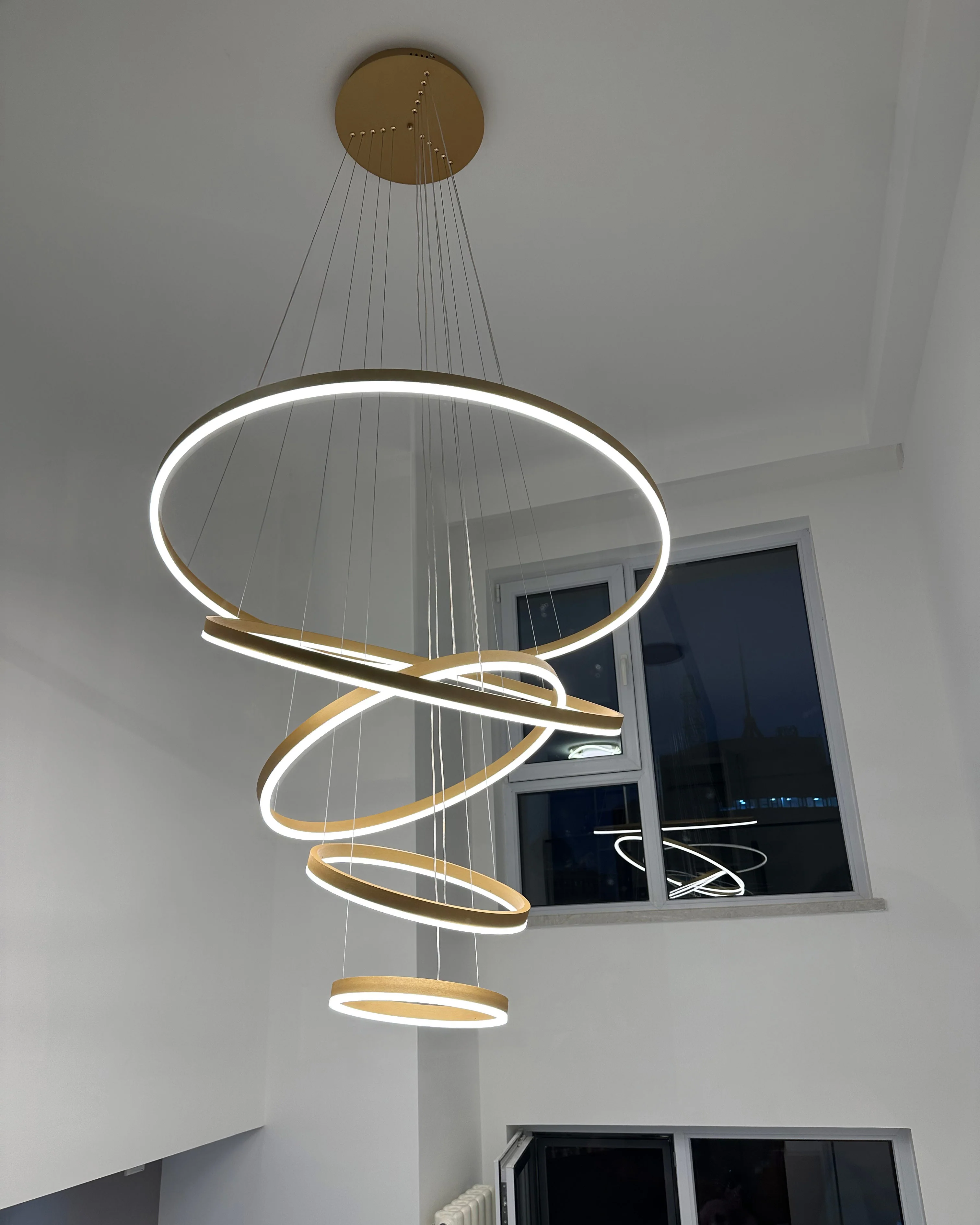 WOMO Tiered Ring LED Chandelier-WM2159 - Image 13