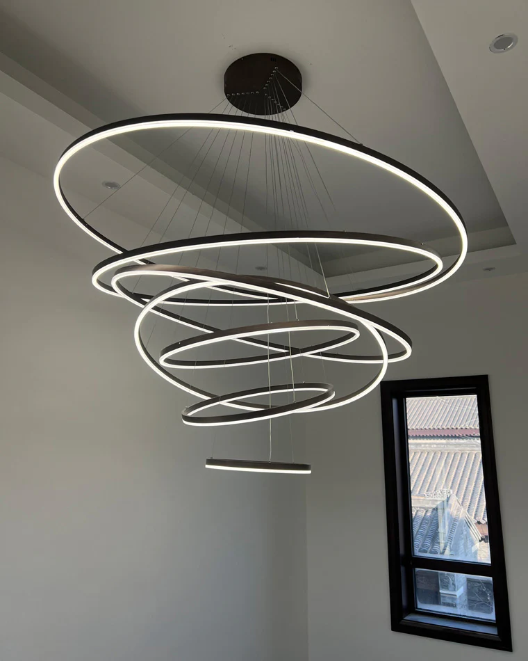 WOMO Tiered Ring LED Chandelier-WM2159 - Image 17