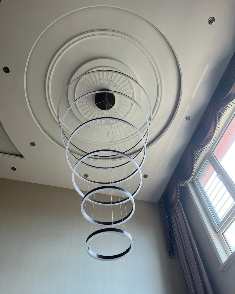WOMO Tiered Ring LED Chandelier-WM2159 - Image 23