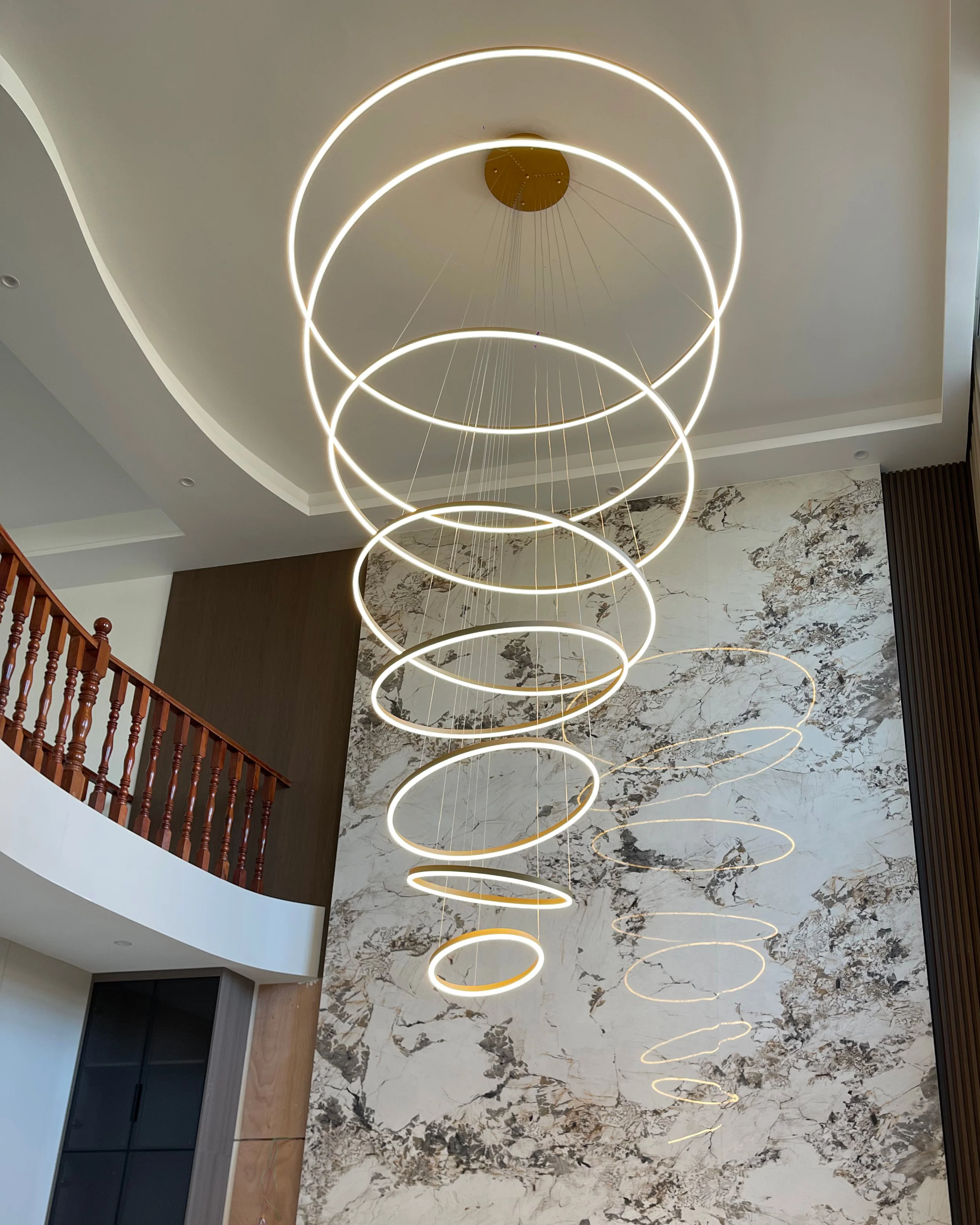 WOMO Tiered Ring LED Chandelier-WM2159 - Image 28