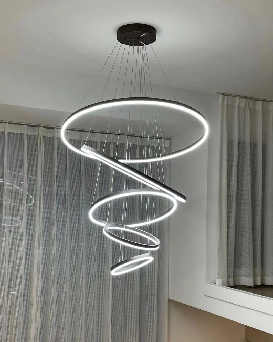 WOMO Tiered Ring LED Chandelier-WM2159 - Image 34