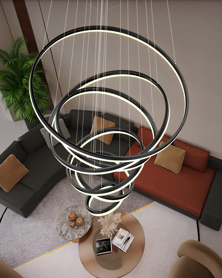 WOMO Tiered Ring LED Chandelier-WM2159 - Image 35