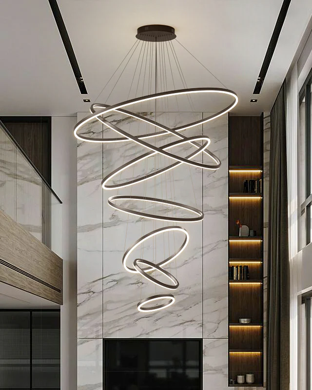 WOMO Tiered Ring LED Chandelier-WM2159 - Image 38