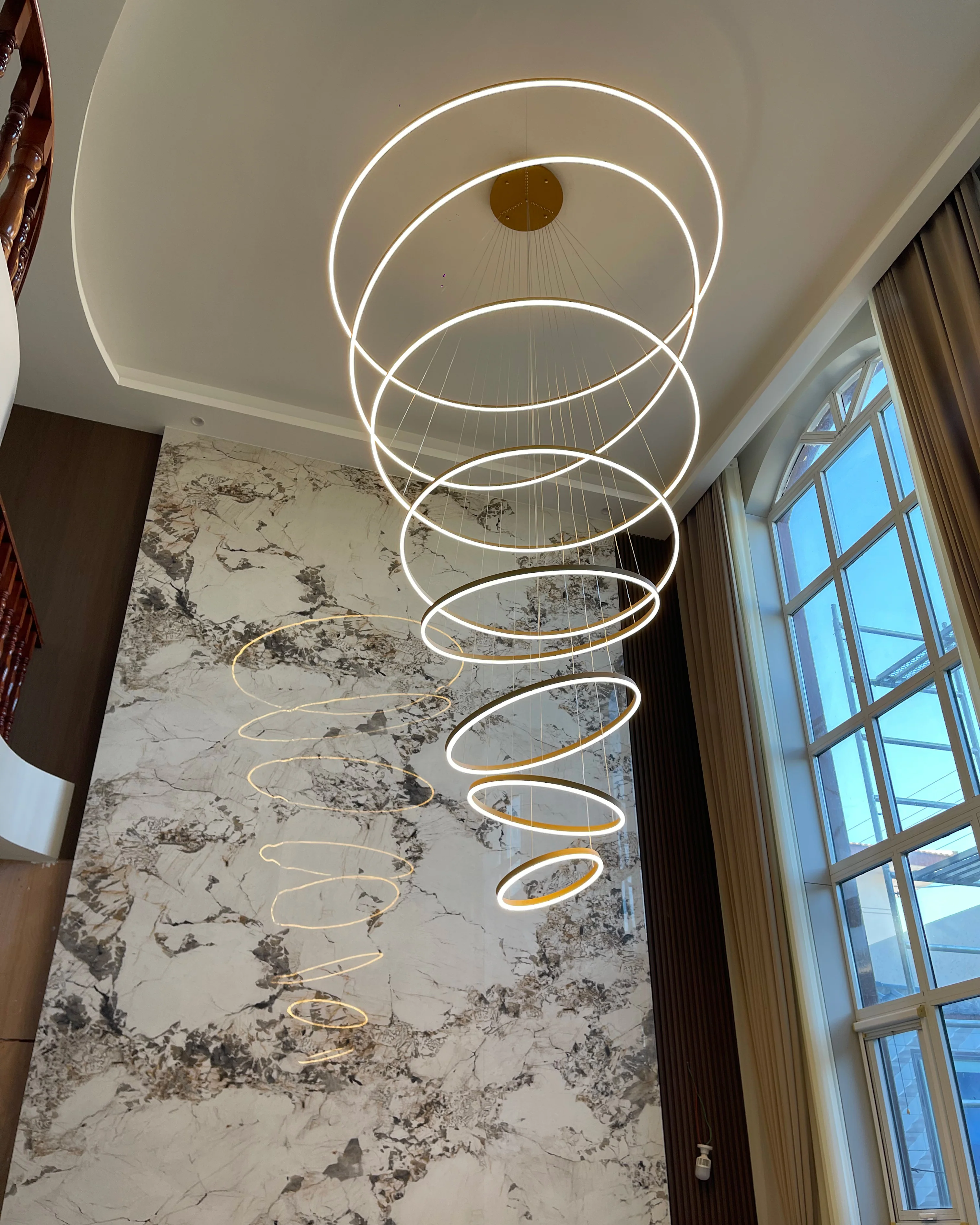 WOMO Tiered Ring LED Chandelier-WM2159 - Image 39