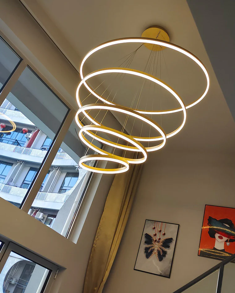 WOMO Tiered Ring LED Chandelier-WM2159 - Image 4