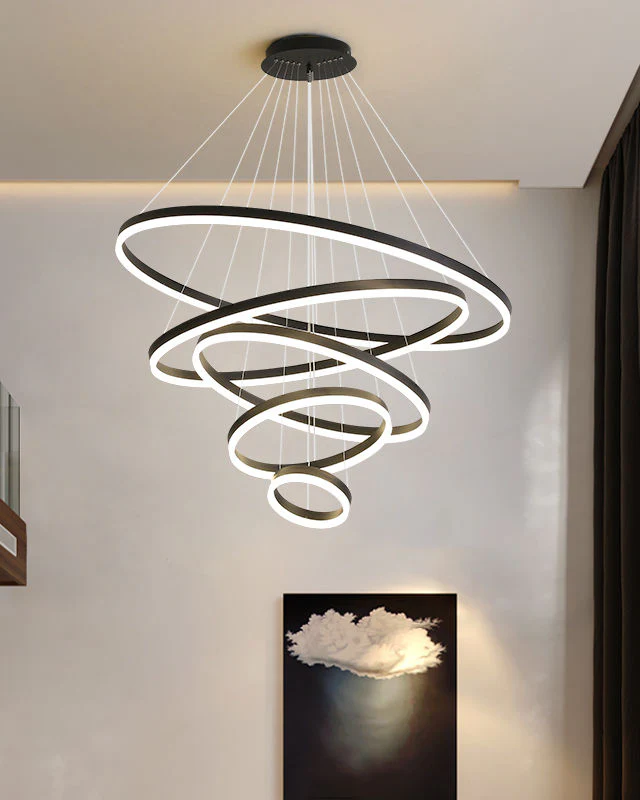 WOMO Tiered Ring LED Chandelier-WM2159 - Image 42
