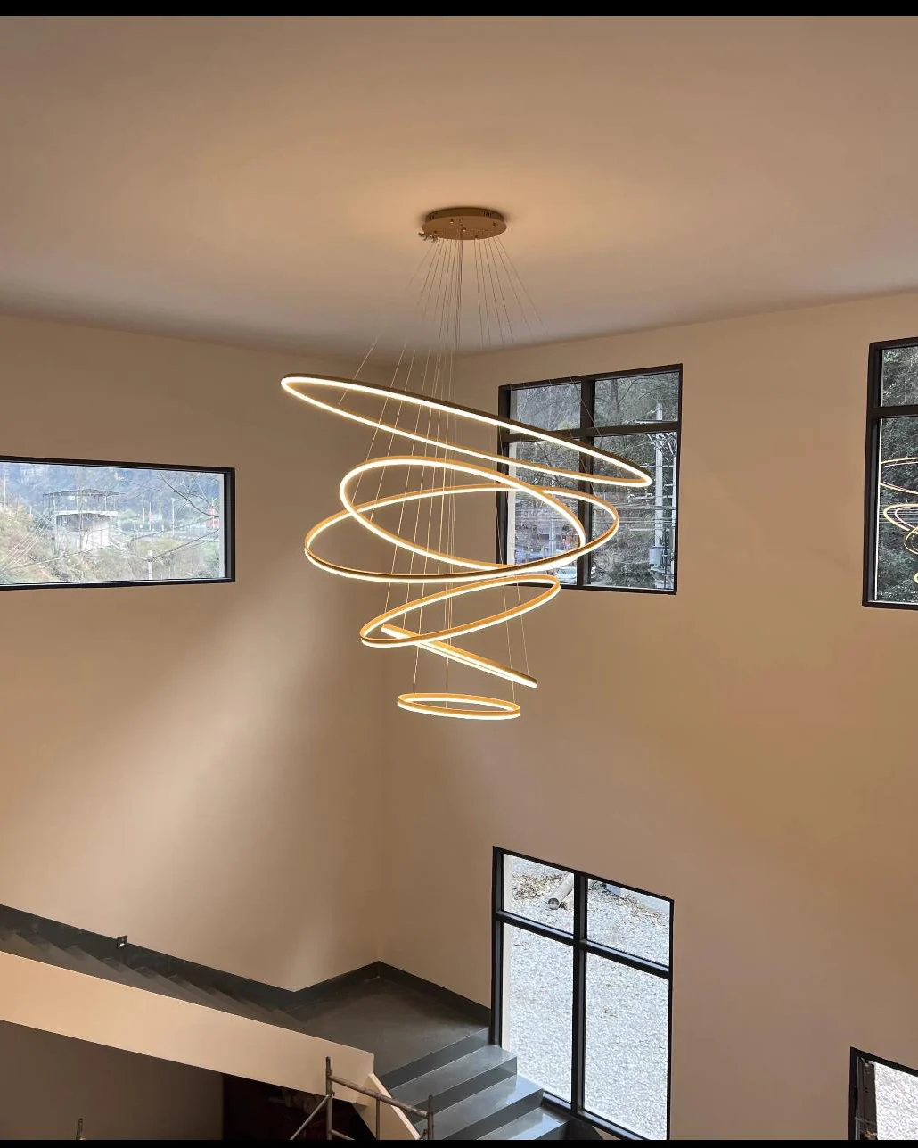 WOMO Tiered Ring LED Chandelier-WM2159 - Image 43