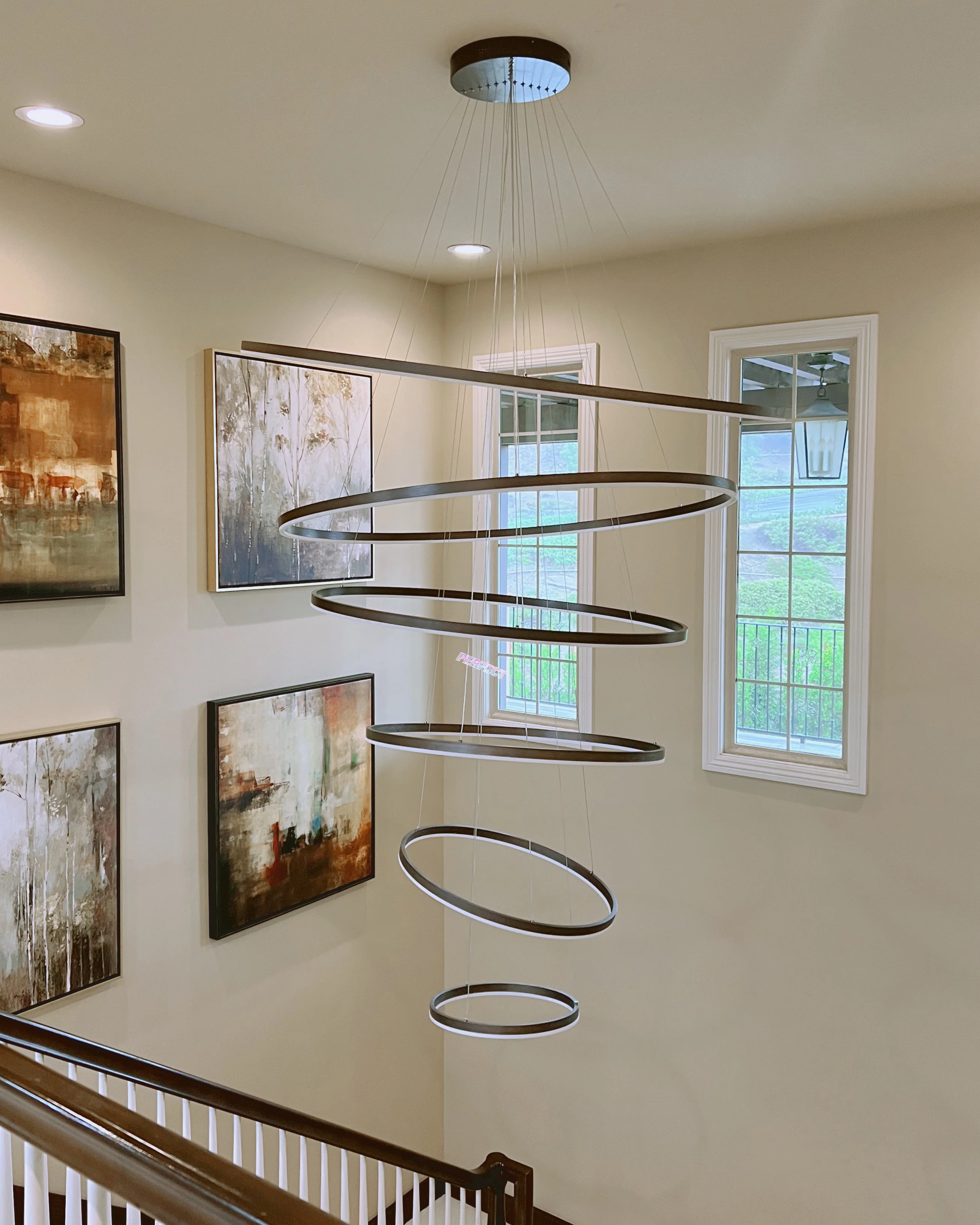 WOMO Tiered Ring LED Chandelier-WM2159 - Image 47