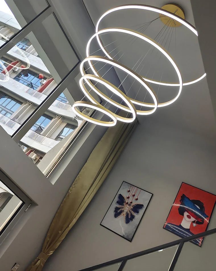 WOMO Tiered Ring LED Chandelier-WM2159 - Image 5