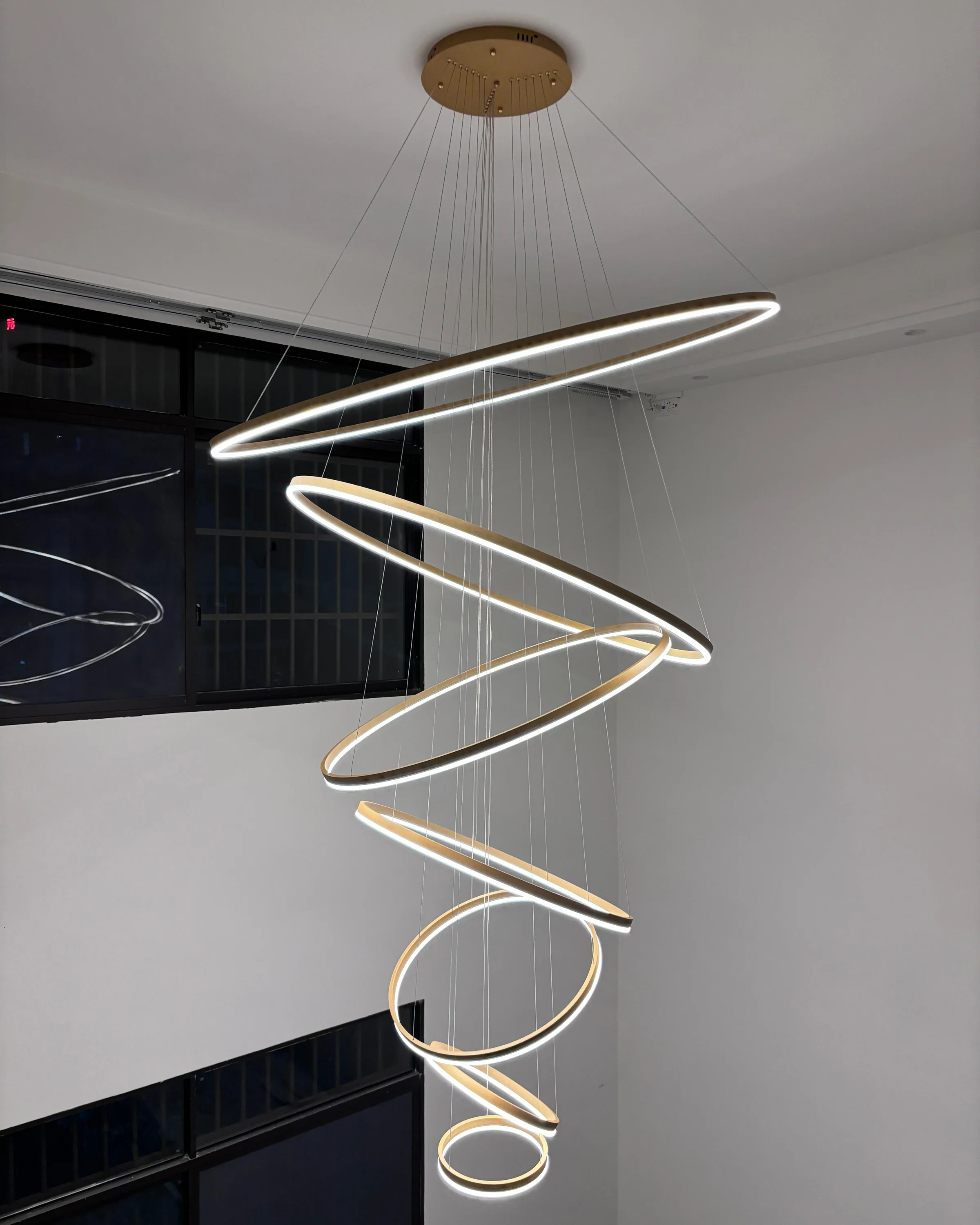 WOMO Tiered Ring LED Chandelier-WM2159 - Image 6