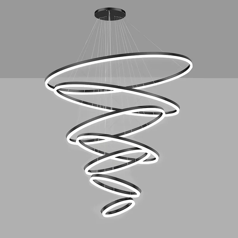 WOMO Tiered Ring LED Chandelier-WM2159 - Image 70