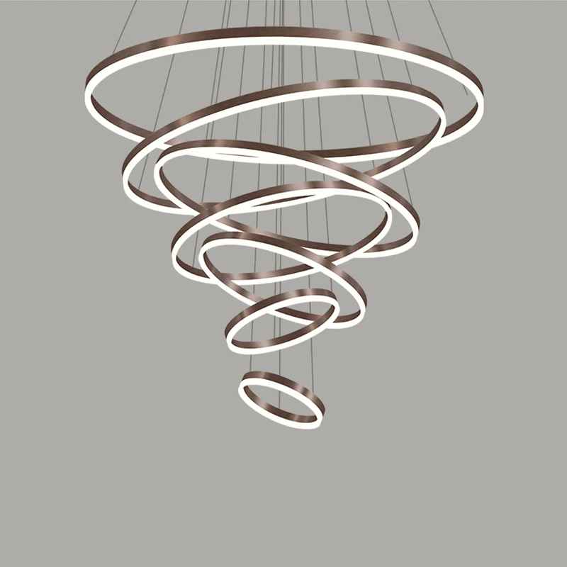 WOMO Tiered Ring LED Chandelier-WM2159 - Image 74