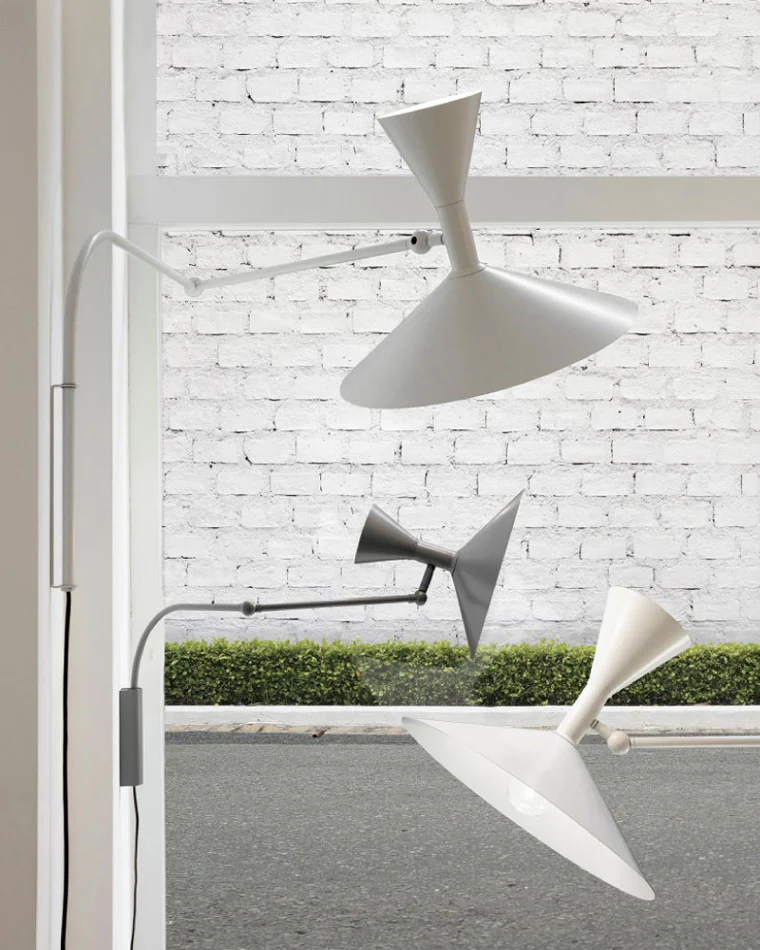 WOMO Horn Swing Arm Wall Sconce with Switch-WM6014 - Image 12