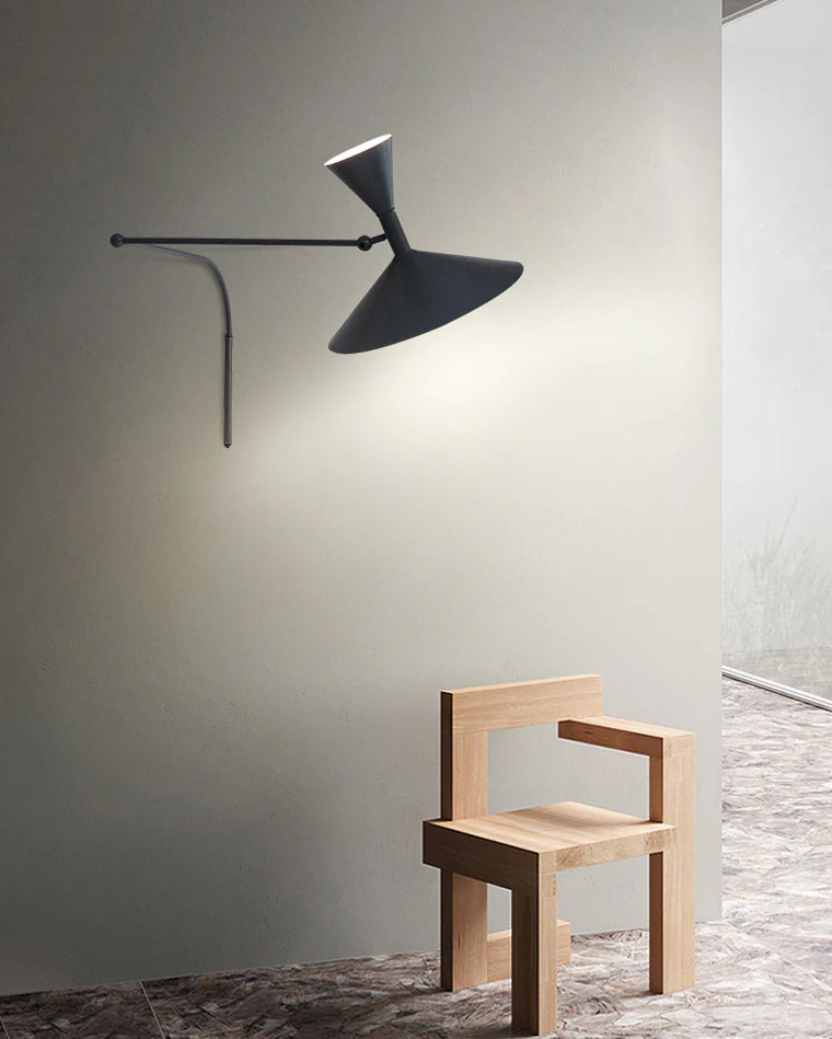 WOMO Horn Swing Arm Wall Sconce with Switch-WM6014 - Image 18