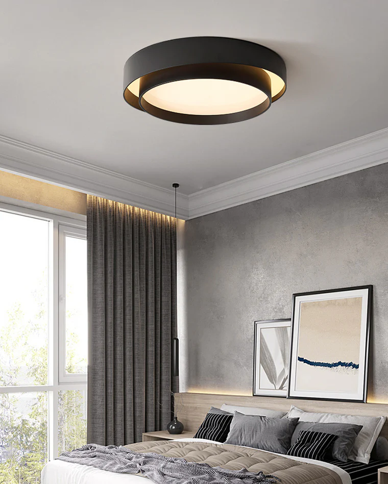WOMO Round Drum Flush Mount Ceiling Light-WM1022 - Image 11