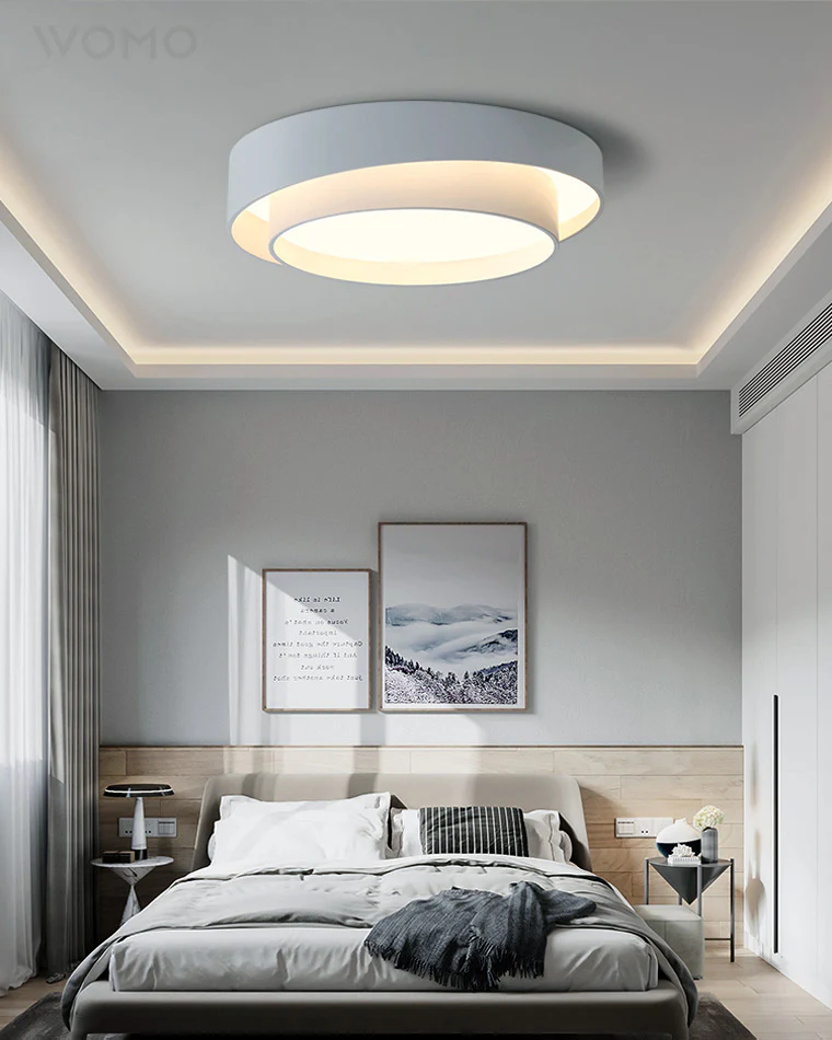 WOMO Round Drum Flush Mount Ceiling Light-WM1022 - Image 5