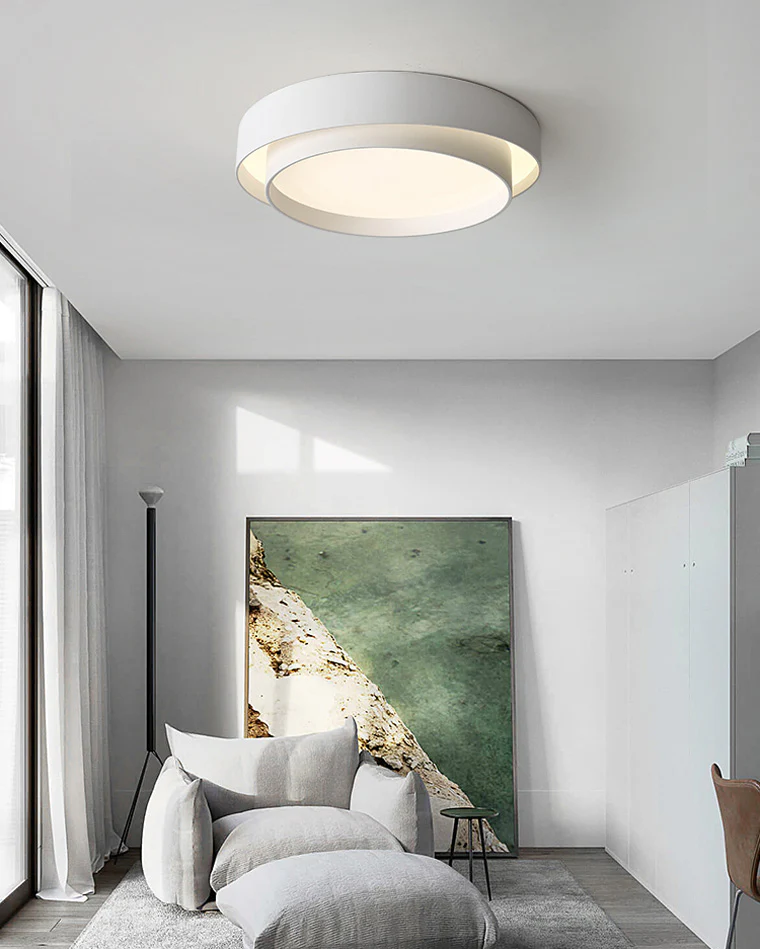 WOMO Round Drum Flush Mount Ceiling Light-WM1022 - Image 6