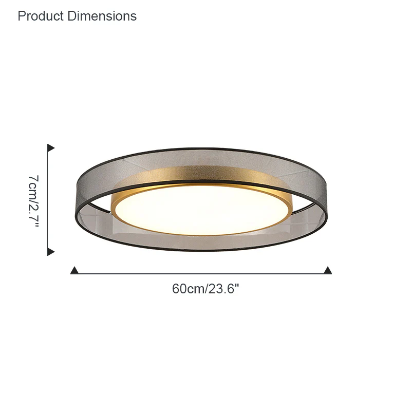 WOMO Fabric Round Ceiling Light-WM1033 - Image 22