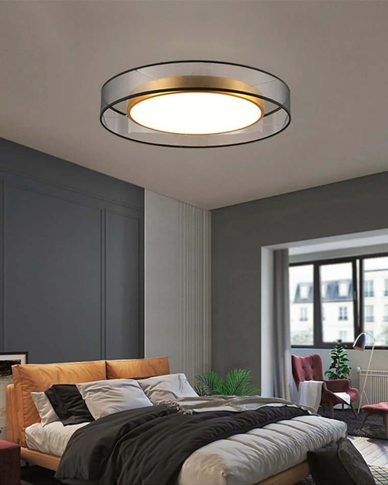 WOMO Fabric Round Ceiling Light-WM1033 - Image 3