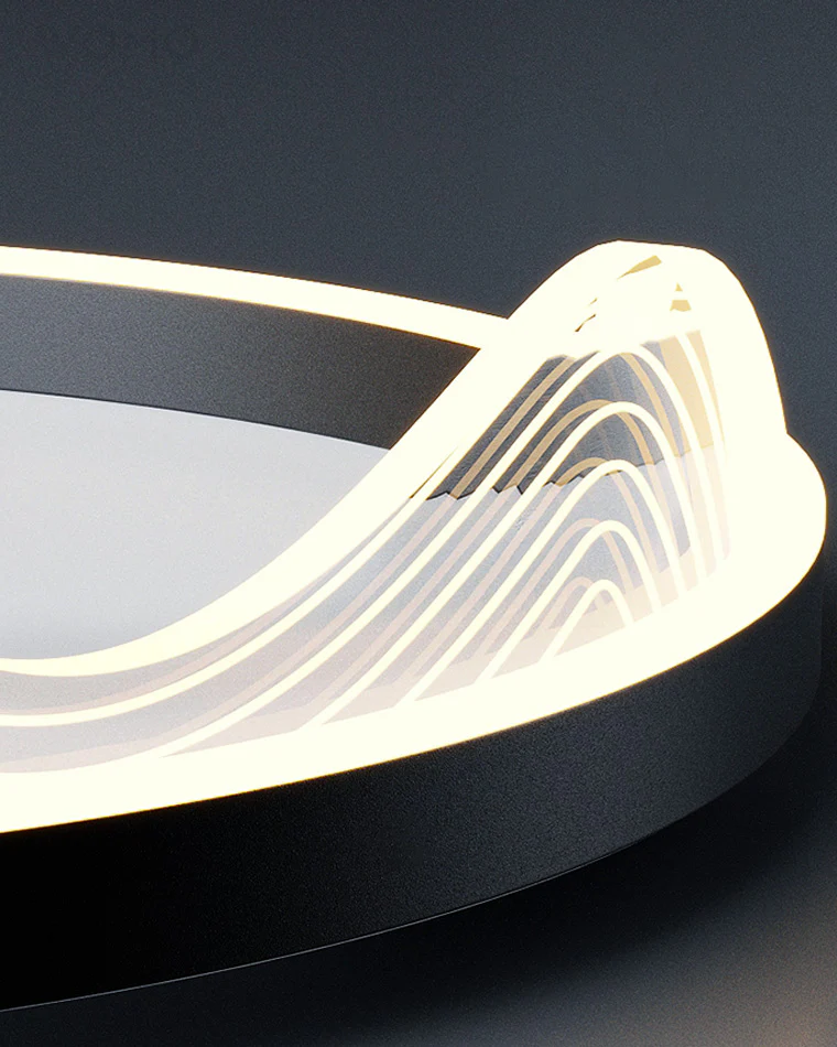 WOMO Wavy Round Integrated Led Ceiling Light-WM1035 - Image 11