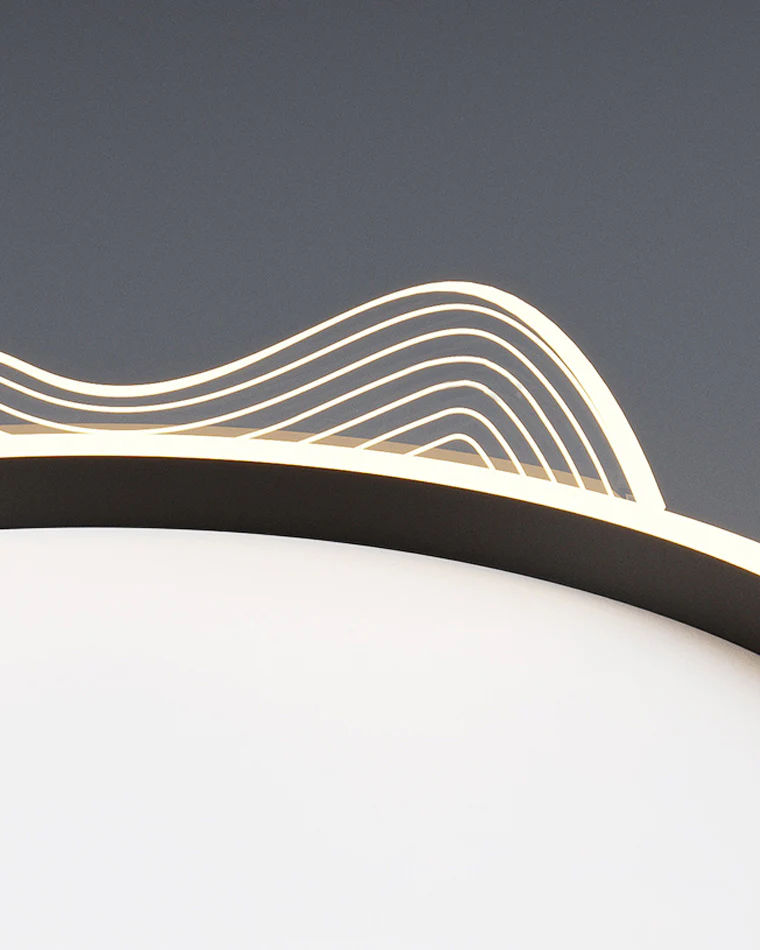WOMO Wavy Round Integrated Led Ceiling Light-WM1035 - Image 12