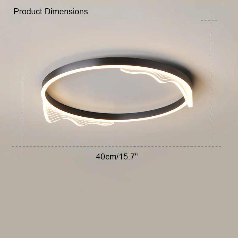 WOMO Wavy Round Integrated Led Ceiling Light-WM1035 - Image 13