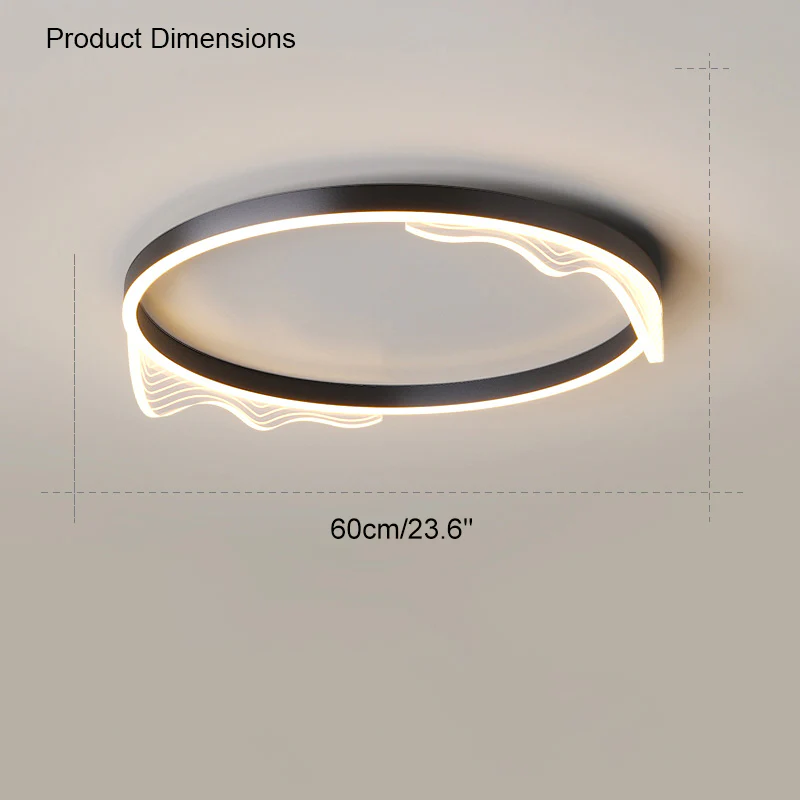 WOMO Wavy Round Integrated Led Ceiling Light-WM1035 - Image 15