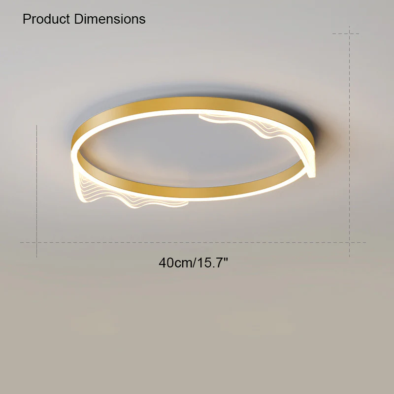WOMO Wavy Round Integrated Led Ceiling Light-WM1035 - Image 16