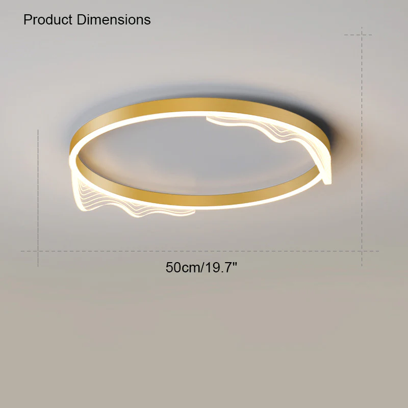 WOMO Wavy Round Integrated Led Ceiling Light-WM1035 - Image 17