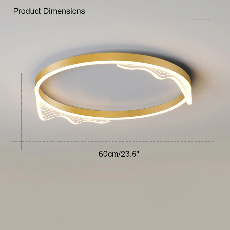 WOMO Wavy Round Integrated Led Ceiling Light-WM1035 - Image 18