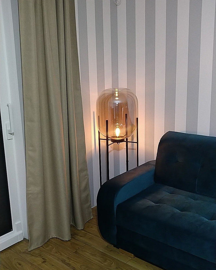 WOMO Smoked Glass Lantern Floor Lamp-WM7015 - Image 13