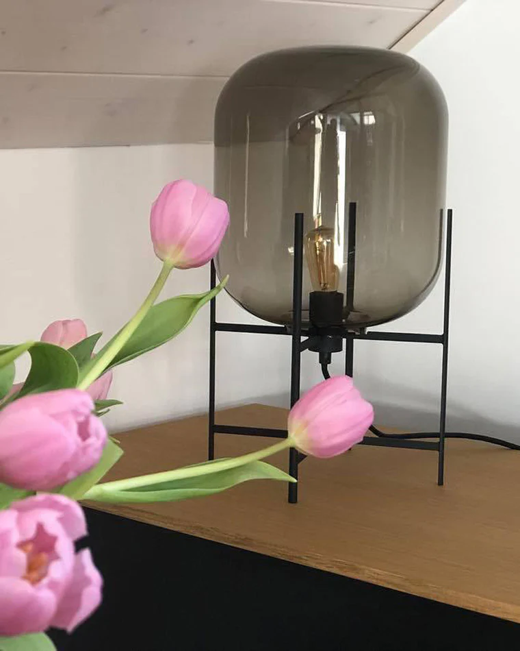 WOMO Smoked Glass Lantern Floor Lamp-WM7015 - Image 31