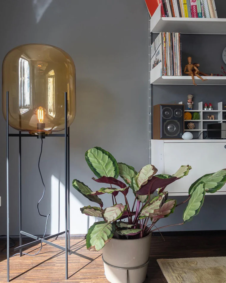 WOMO Smoked Glass Lantern Floor Lamp-WM7015 - Image 32
