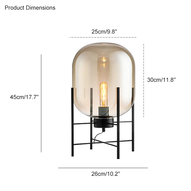 WOMO Smoked Glass Lantern Floor Lamp-WM7015 - Image 45