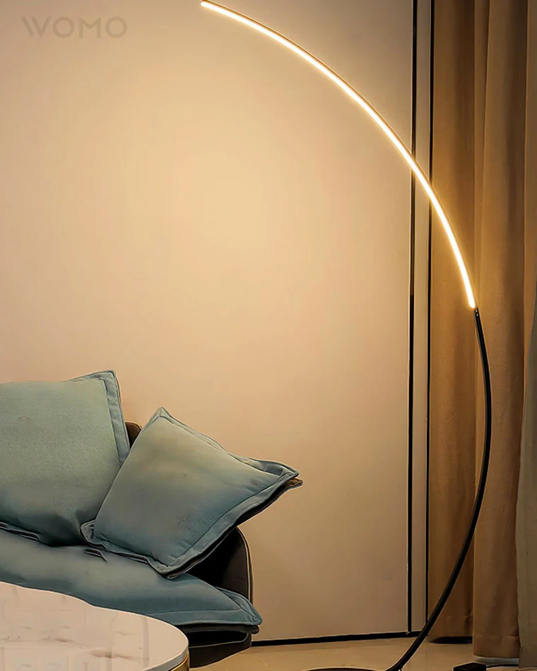 WOMO Crescent Arc LED Floor Lamp-WM7001 - Image 3