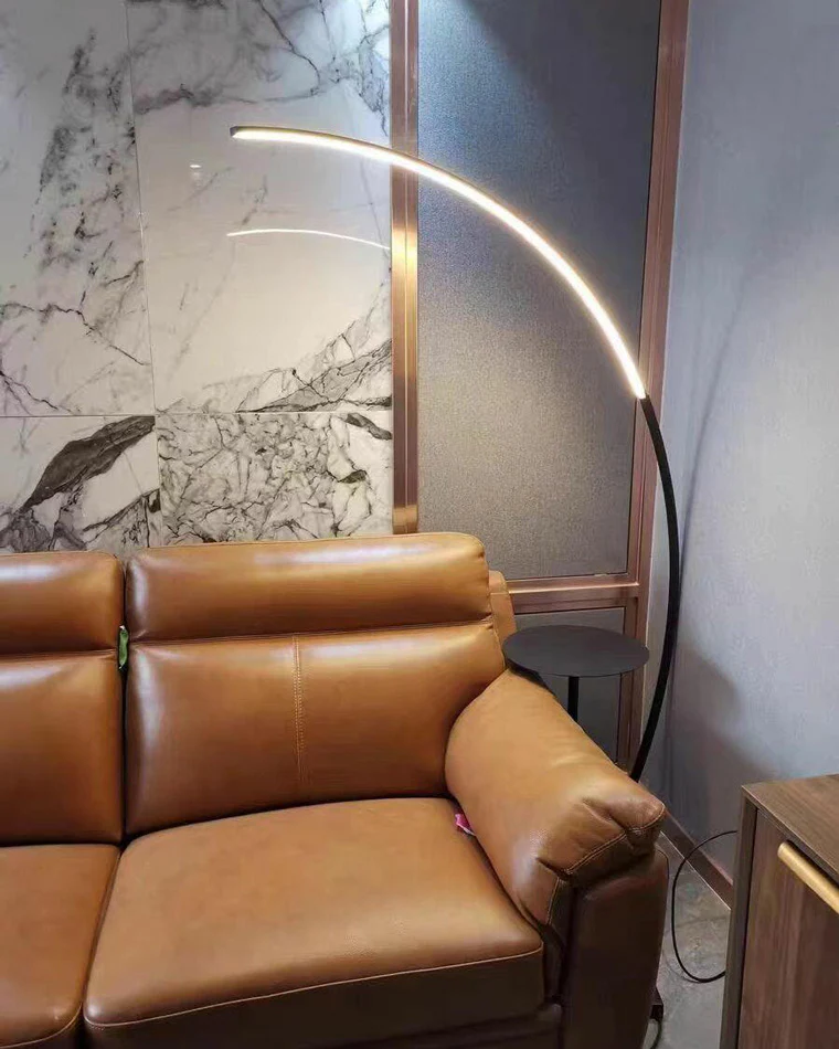 WOMO Crescent Arc LED Floor Lamp-WM7001 - Image 5