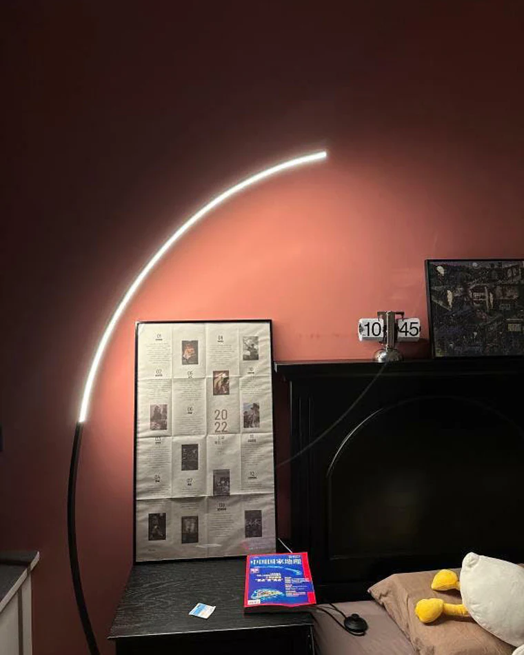 WOMO Crescent Arc LED Floor Lamp-WM7001 - Image 7